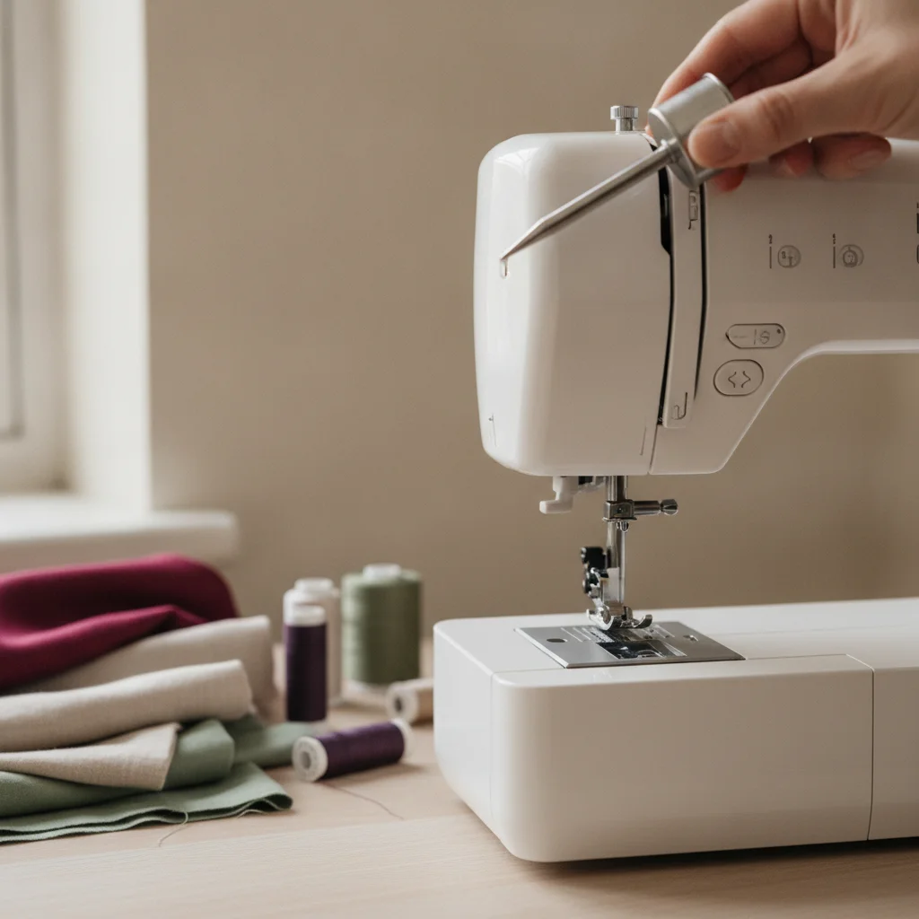 Pinceaux et accessoires d'entretien disposés sur un plan de travail en bois